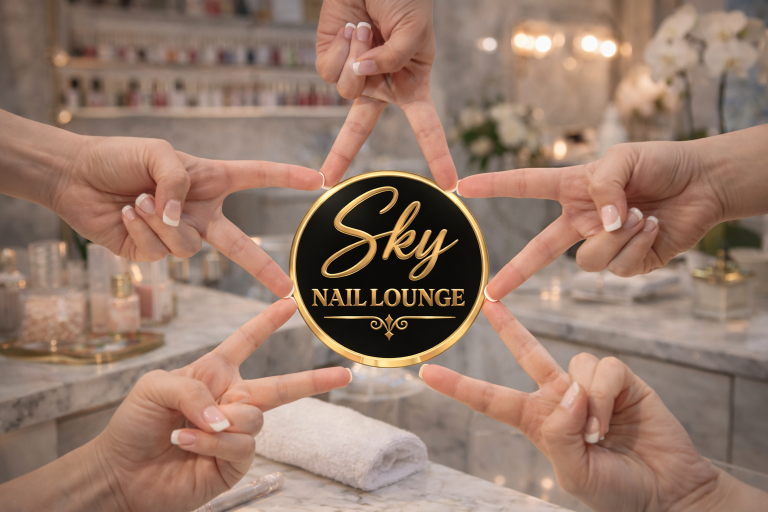 Sky Nail Lounge lounge area